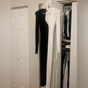 Staud black and white sweater dress, size small, never worn - great condition.